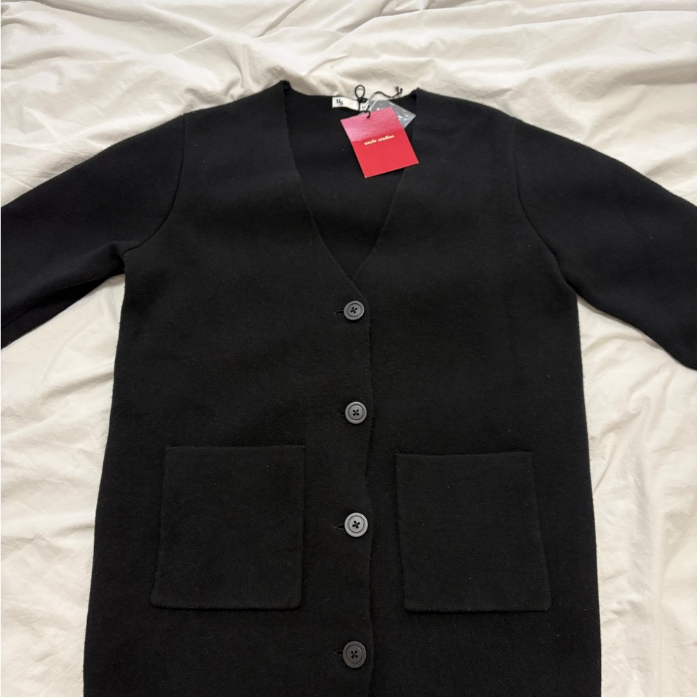 Uncle Studios - The Double Knit Cardigan 90% Wool 10% Cashmere